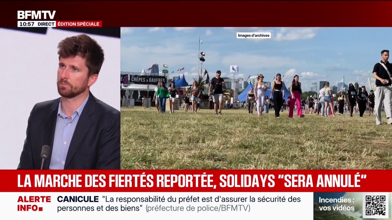 Canicule: les Solidays et la marche des fiertés seront annulés ou interdits, annonce la Préfecture de Police de Paris