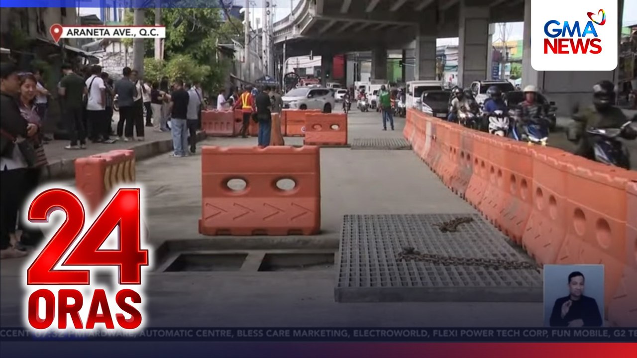 Flood control project sa bahaing Araneta Ave., sinilip ni PBBM | 24 Oras