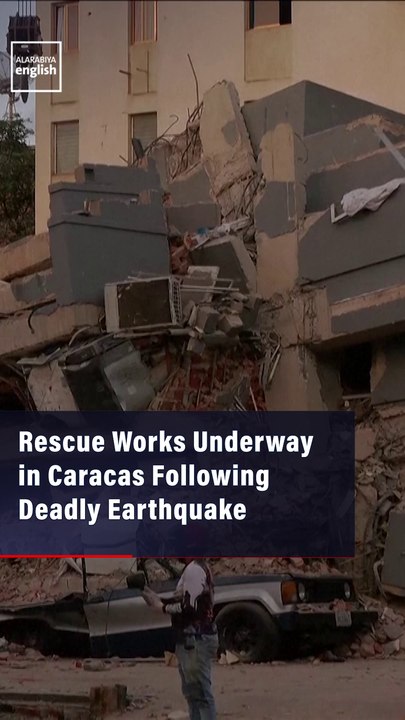 Rescue Works Underway in Caracas Following Deadly Earthquake