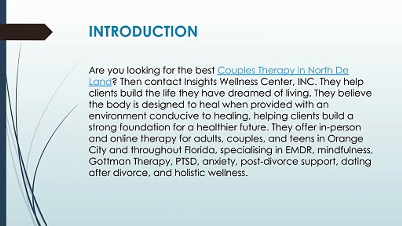 Best Couples Therapy in North De Land | Insights Wellness Center, INC