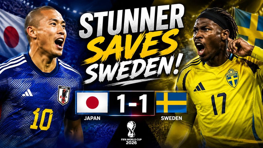 Japan vs Sweden Highlights | Elanga Stunner Cancels Maeda Goal In Thrilling 1-1 Draw | FIFA World Cup 2026