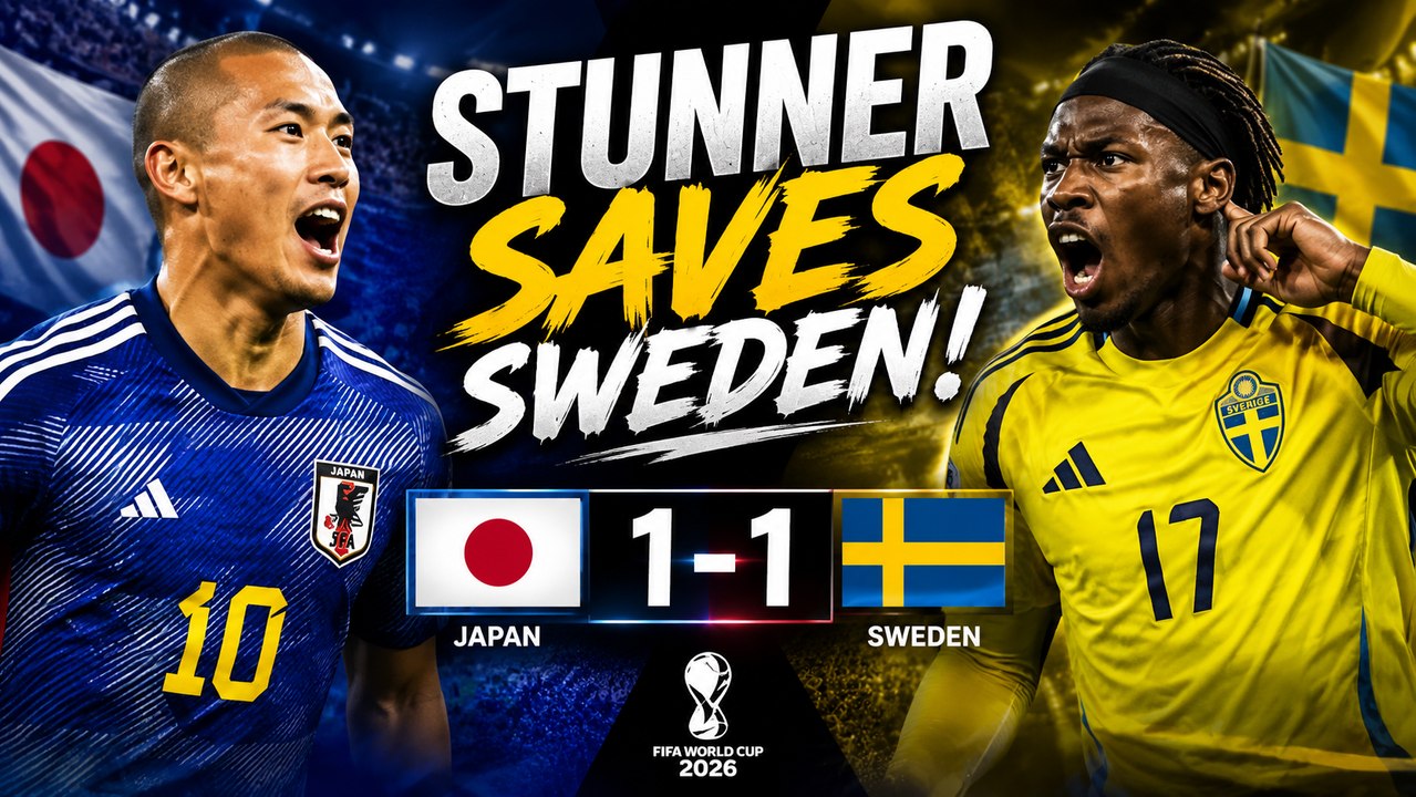 Japan vs Sweden Highlights | Elanga Stunner Cancels Maeda Goal In Thrilling 1-1 Draw | FIFA World Cup 2026