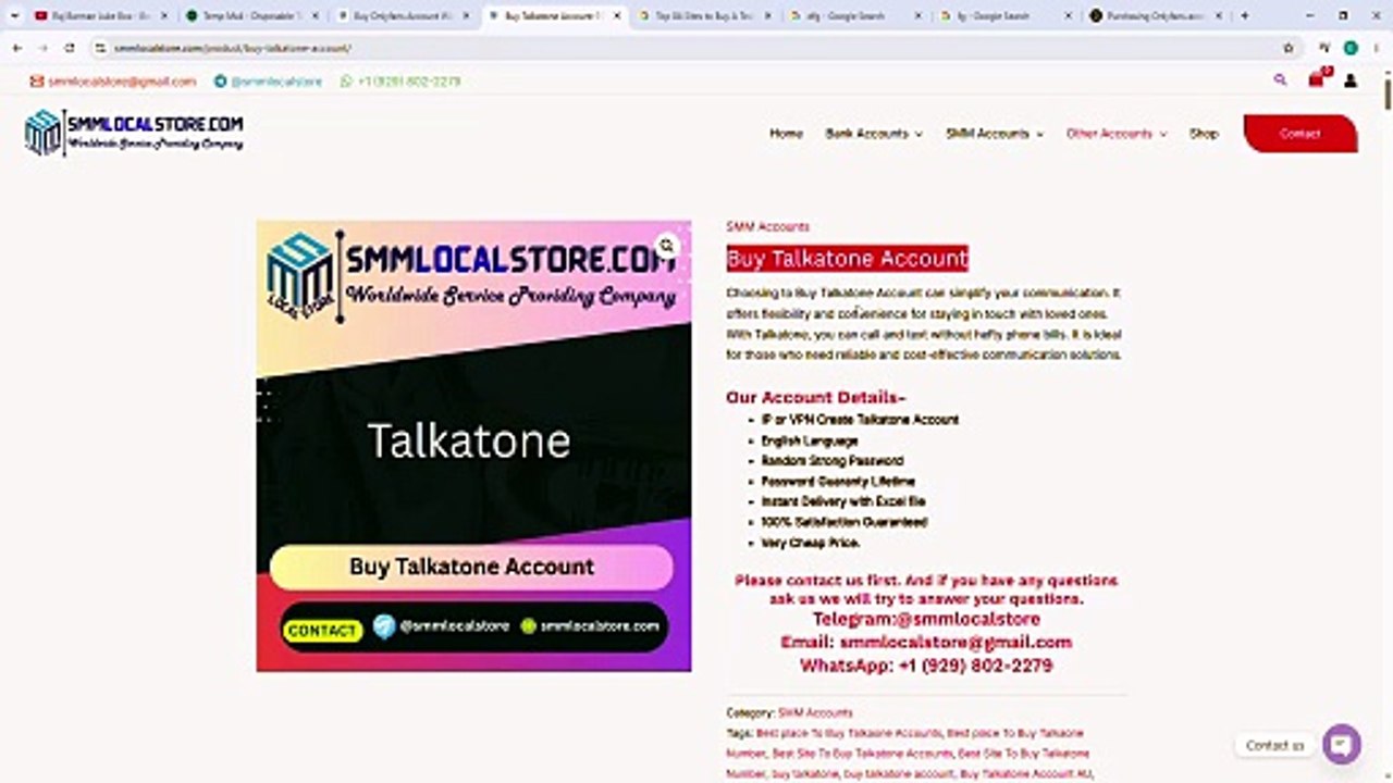 10 Proven Sites for Buying~Talkatone Account (Tested & Audited)