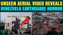 Venezuela Earthquake UNSEEN Aerial VIDEO: Buildings TILTED, Reduces to Rubble in SHOCKING Footage