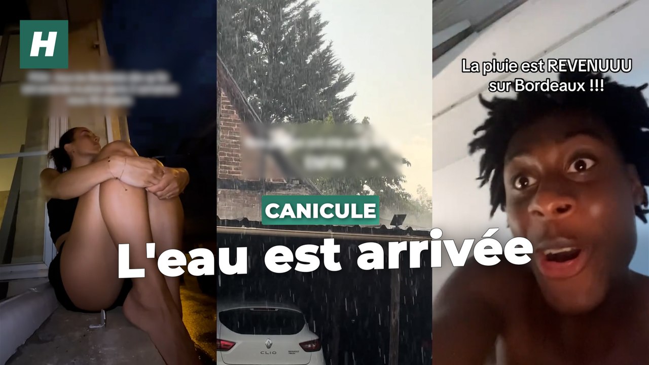 Après la canicule, ils célèbrent l'arrivée de la pluie