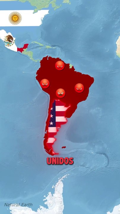 ¿Qué pasaría si Estados Unidos y Argentina intercambiaran lugares?