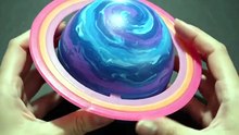 SPACE MYSTERY PLANET Cracked Open! 👽 Purple UFO Squishy FOUND! _Cosmic ASMR_