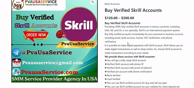 Best Place to Buy Verified Skrill Accounts for Secure Transactions