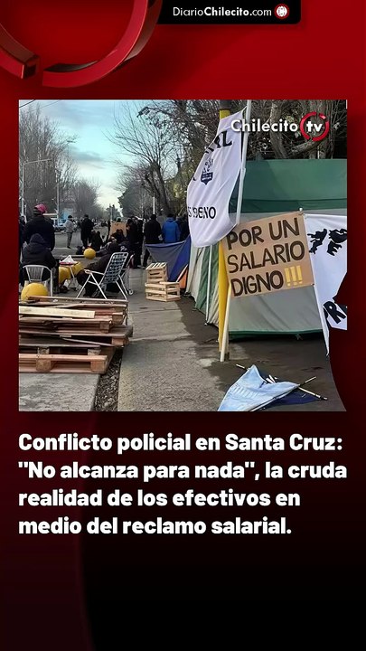 Conflicto policial en Santa Cruz: "No alcanza para nada", la cruda realidad de los efectivos en medio del reclamo salarial.