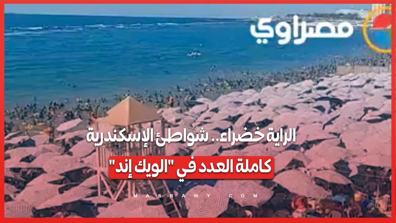 الراية خضراء.. شواطئ الإسكندرية كاملة العدد في "الويك إند"
