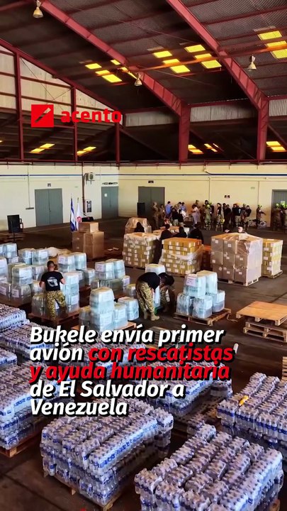 Bukele envía primer avión con rescatistas y ayuda humanitaria de El Salvador a Venezuela