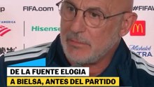 De la Fuente elogia a Bielsa antes del partido contra Uruguay: "Soy un gran admirador"