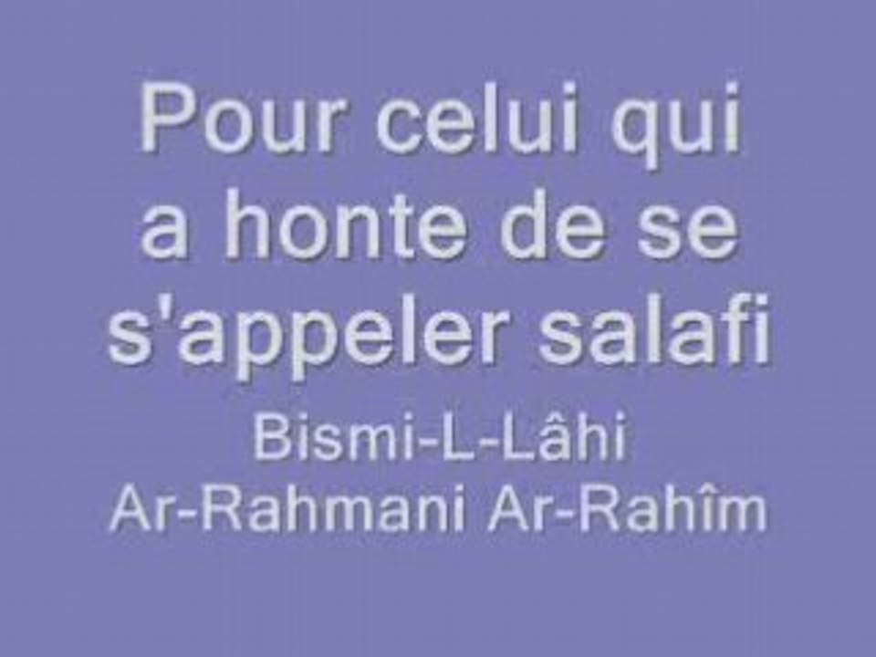 Avoir honte de s'appeler salafi par cheikh najmi  Ya6!!!
