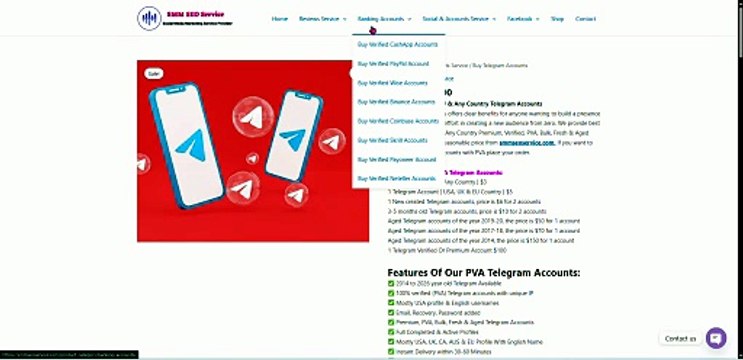 Top 20 Sites to Buy Telegram Accounts: Bulk PVA & Aged ...