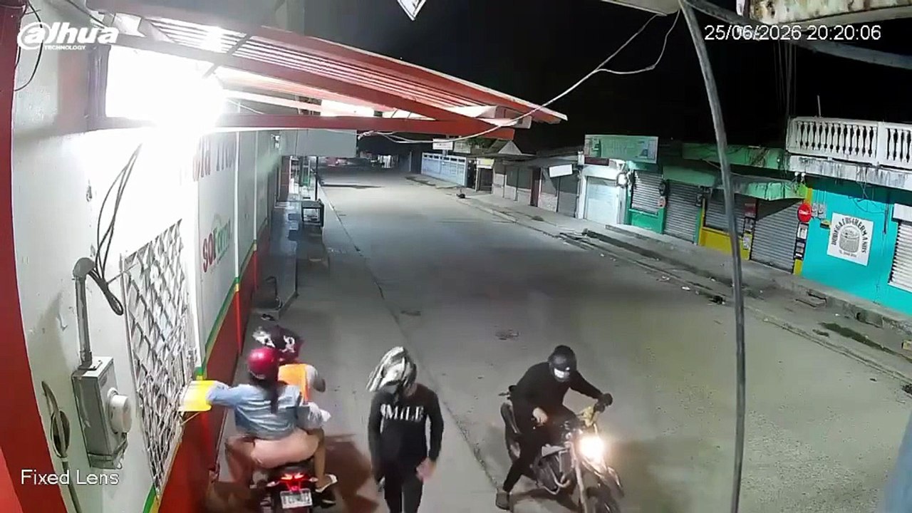 Captan robo de motocicleta en calle de Honduras