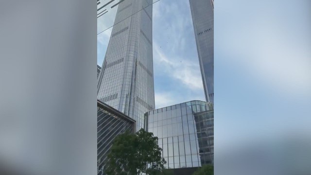 BREAKING: A PLANE CRASHES INTO BEIJING’S TALLEST SKYSCRAPER | SHOCKING IMAGES
