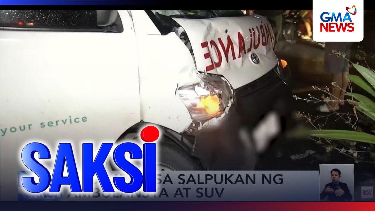 3 sugatan sa salpukan ng ambulansya at SUV | Saksi
