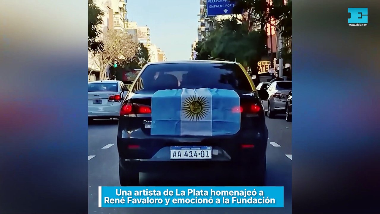 Una artista de La Plata homenajeó a René Favaloro y emocionó a la Fundación