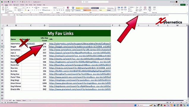 Hyperlink and the 255 character limit in Excel - Excel Tips and Tricks