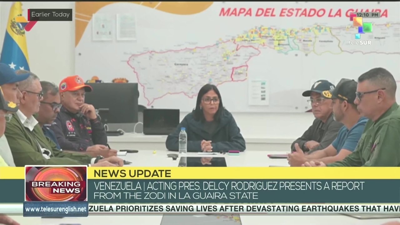 Delcy Rodriguez: we are working tirelessly rescuing and saving lives