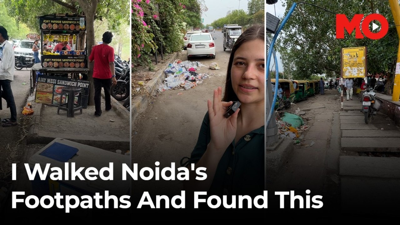SC says footpaths are a right. Noida, where are they?
