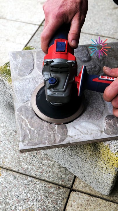 Smooth round cut made easy 🧱🔧