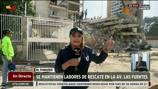 Labores de búsqueda y rescate se intensifican en la Parroquia El Paraíso en Caracas