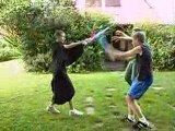 Combat au sabre laser mace windu et obi wan contre vador