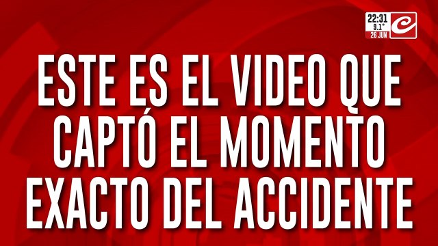 El impactante video del momento exacto en que el tren embiste a Ernestina Pais