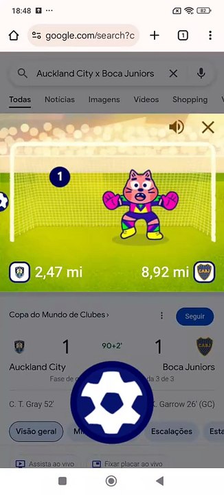 Auckland City x Boca Juniors- Partida 8 - Mini Cup Google Copa do Mundo de Clubes
