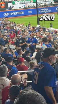 A Mets fan was ejected tonight by Citi Field security for holding a Stearns Out sign.