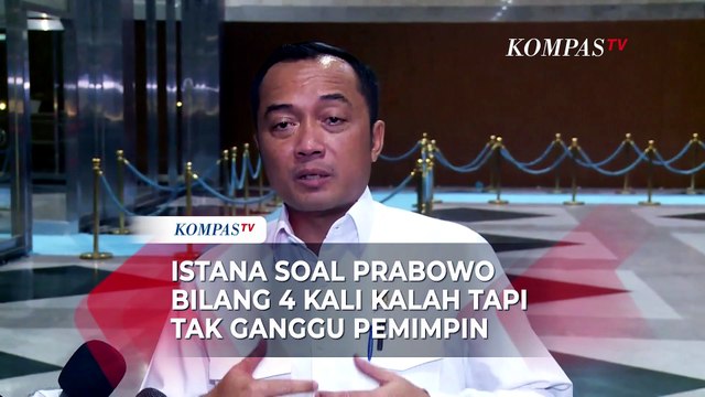 Istana Jelaskan Maksud Prabowo soal 4 Kali Kalah Pemilu tapi Tak Ganggu Pemimpin