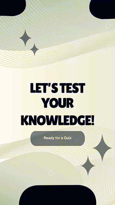 Blue and White Minimalist Animated Quiz Time Mobile Video