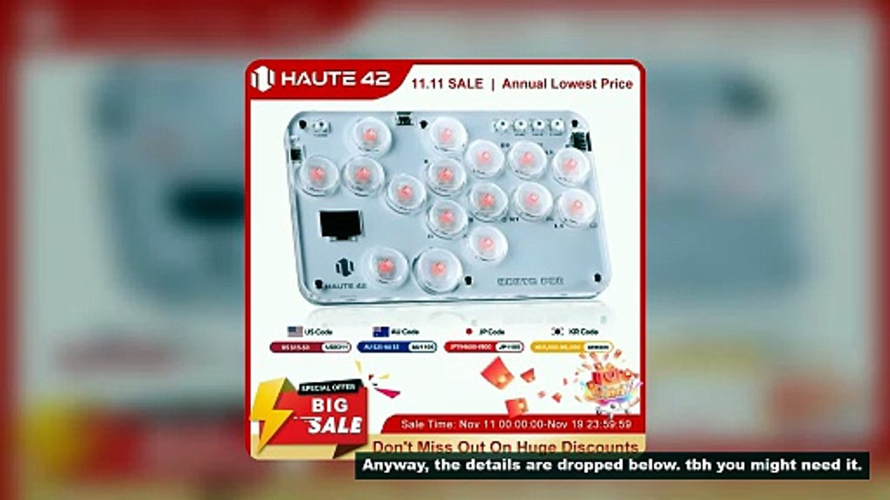 Haute42 Arcade Hitbox Controller Fight Stick PC  Joystick Hitbox Controller Keyboard For Ps4 / Switc