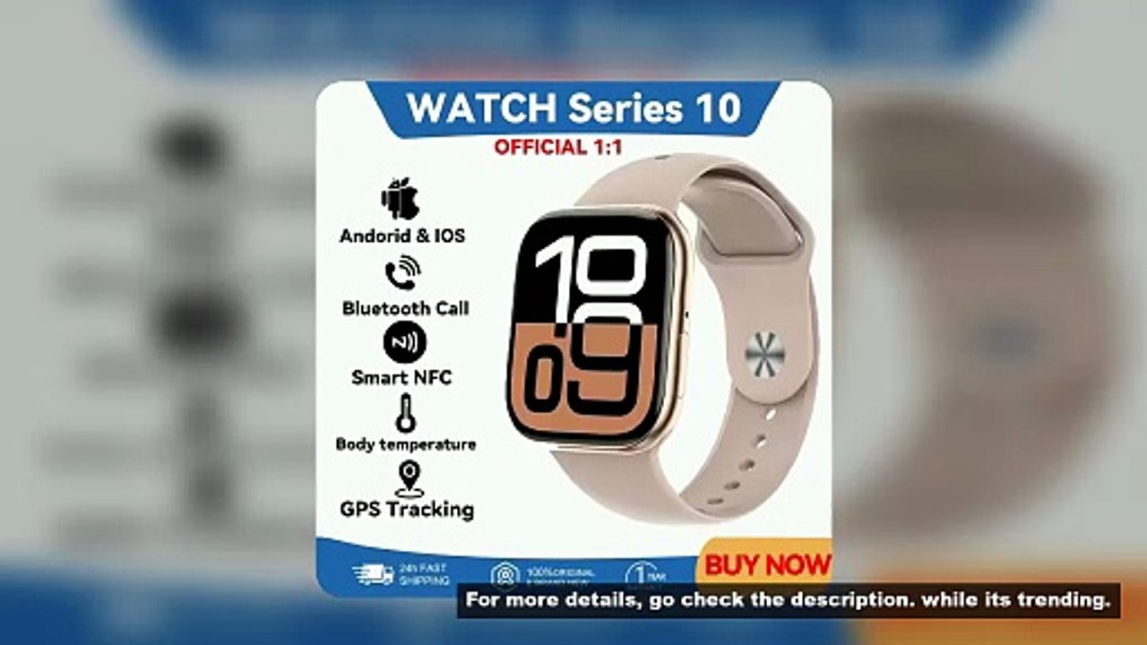 2025 New Series Watch10 GPS Track Smart Watch Men Woman HD Bluetooth Call Waterproof Sports SmartWat