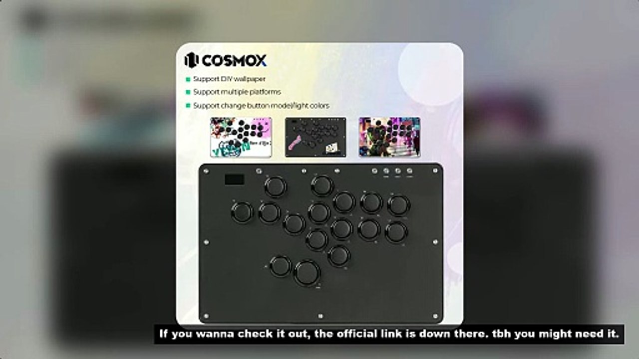 Haute42-COSMOX Leverless Controller Keyboard For PC/PS3/PS4/PS5 Switch Steam Fighting Gaming Joystic