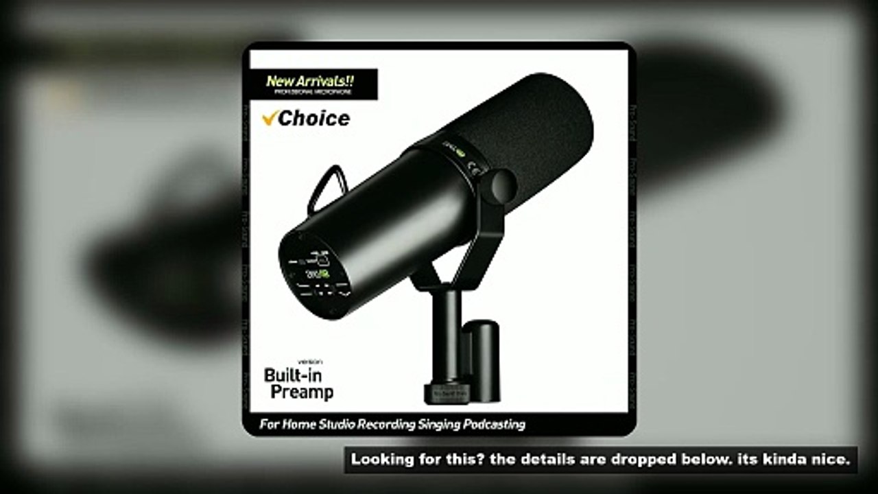 TOP Quality SM7DB Dynamic Vocal Microphone Selectable Frequency Response Built-in Preamp SM7B For Po