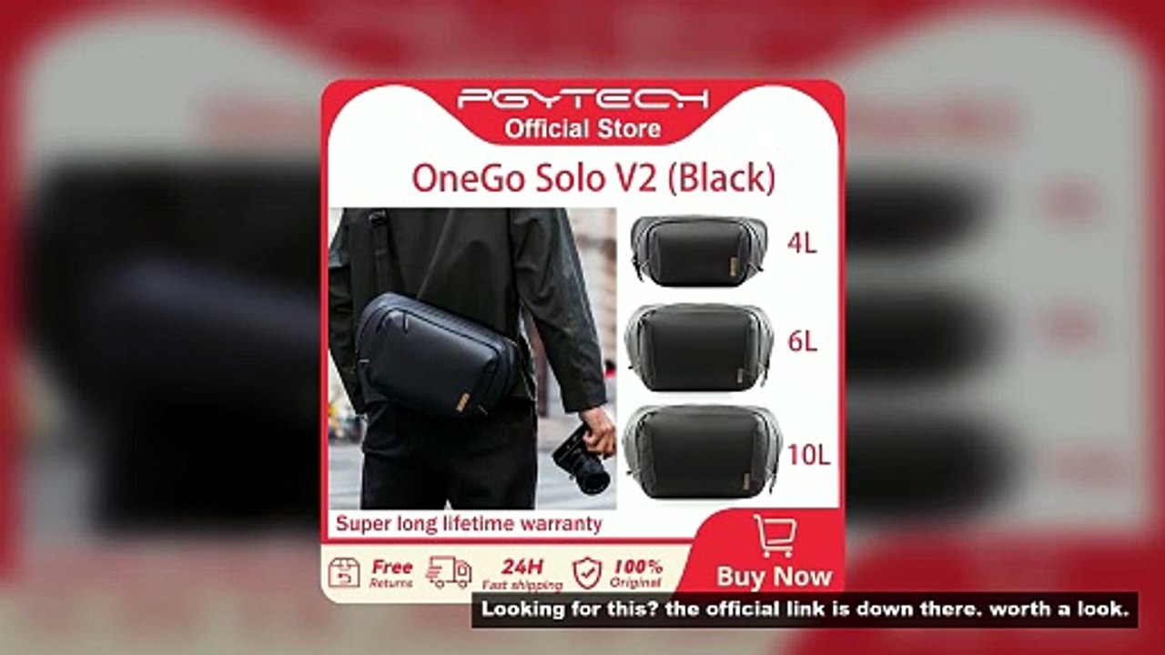 PGYTECH OneGo Solo V2 Camera Shoulder Bag 4L 6L...