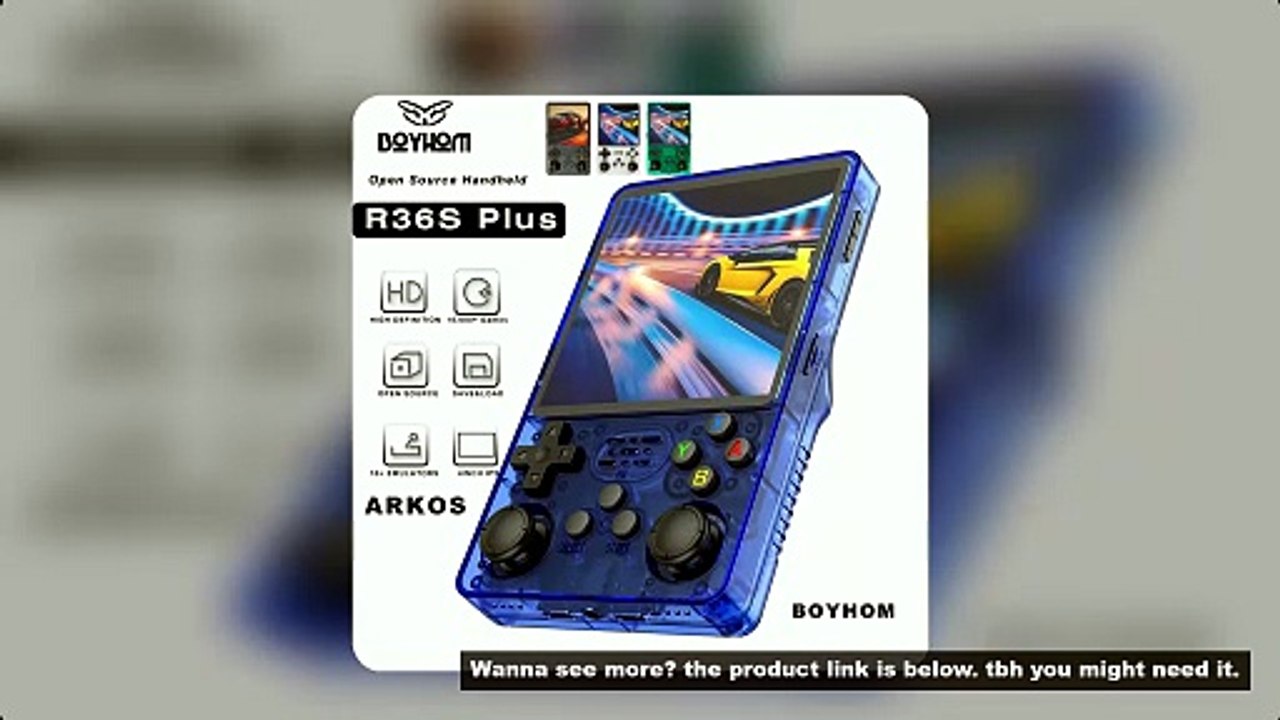 2025 NEW 4"IPS Big Screen R36S Plus Retro Handheld Game Console Linux 64-bit System RK3326 Portable