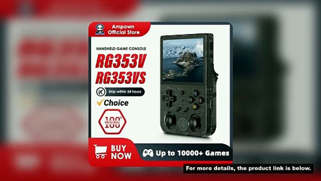 ANBERNIC RG353V RG353VS Handheld Gam Console 3.5'' IPS Screen HDMI Output Android Linux OS Built-in