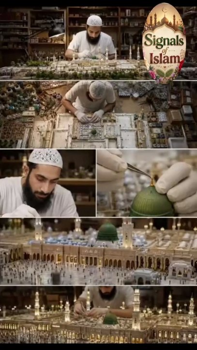 Masjid e Nabawi Mini Model Making | Beautiful Islamic Miniature Art