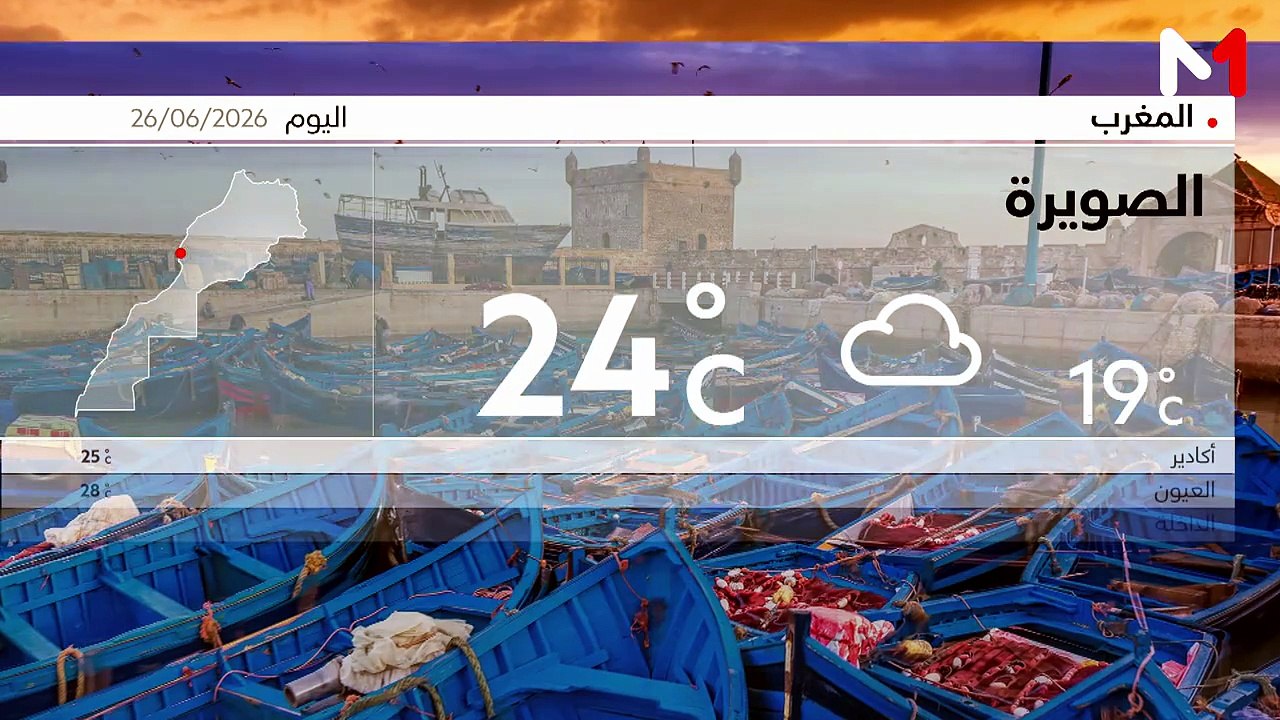 النشرة الجوية - 26/06/2026