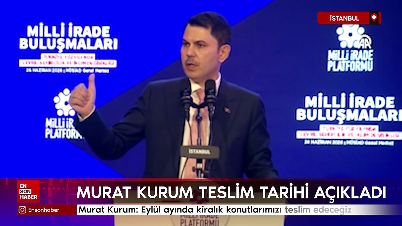 Murat Kurum: Eylül ayında kiralık konutlarımızı teslim edeceğiz