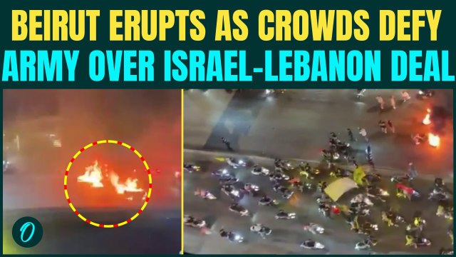 CIVIL WAR In Lebanon? Beirut BURNS as Protesters Block Roads, Burn Tires Over Israel-Lebanon DEAL