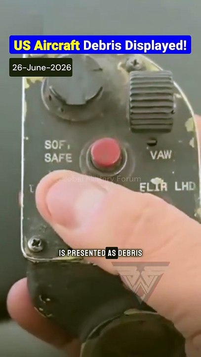US Jet Debris In Iran