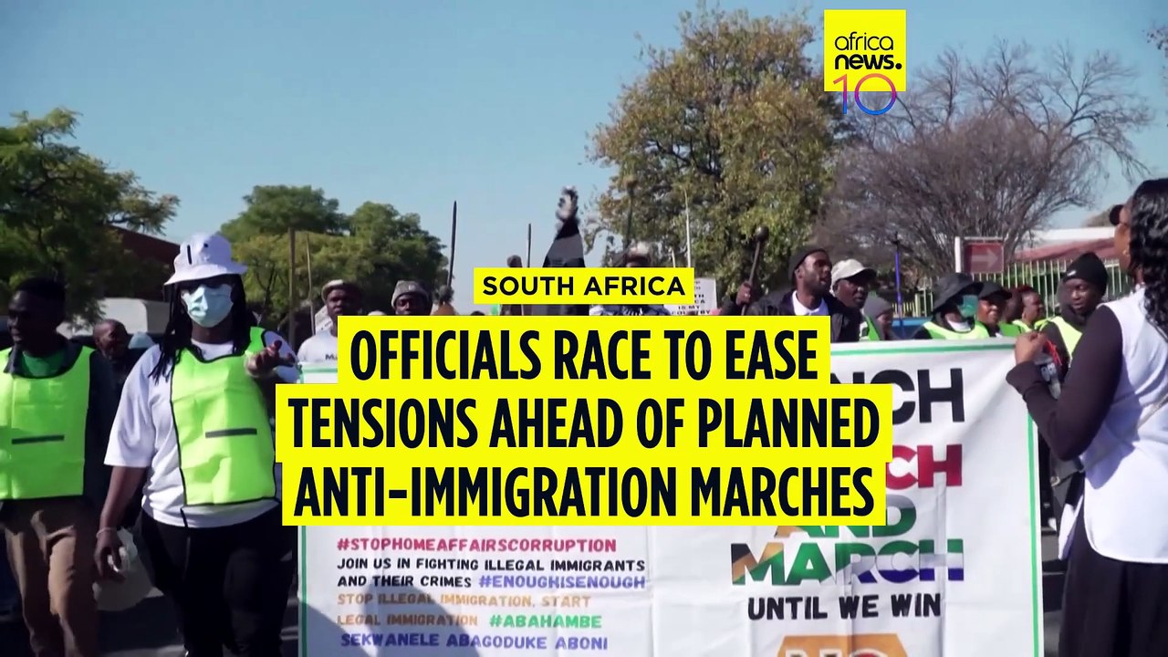South Africa races to ease growing tensions ahead of planned anti-immigration marches