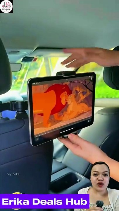 Soporte de Tablet para Auto | Soporte de Cabecera Ajustable para Viajes