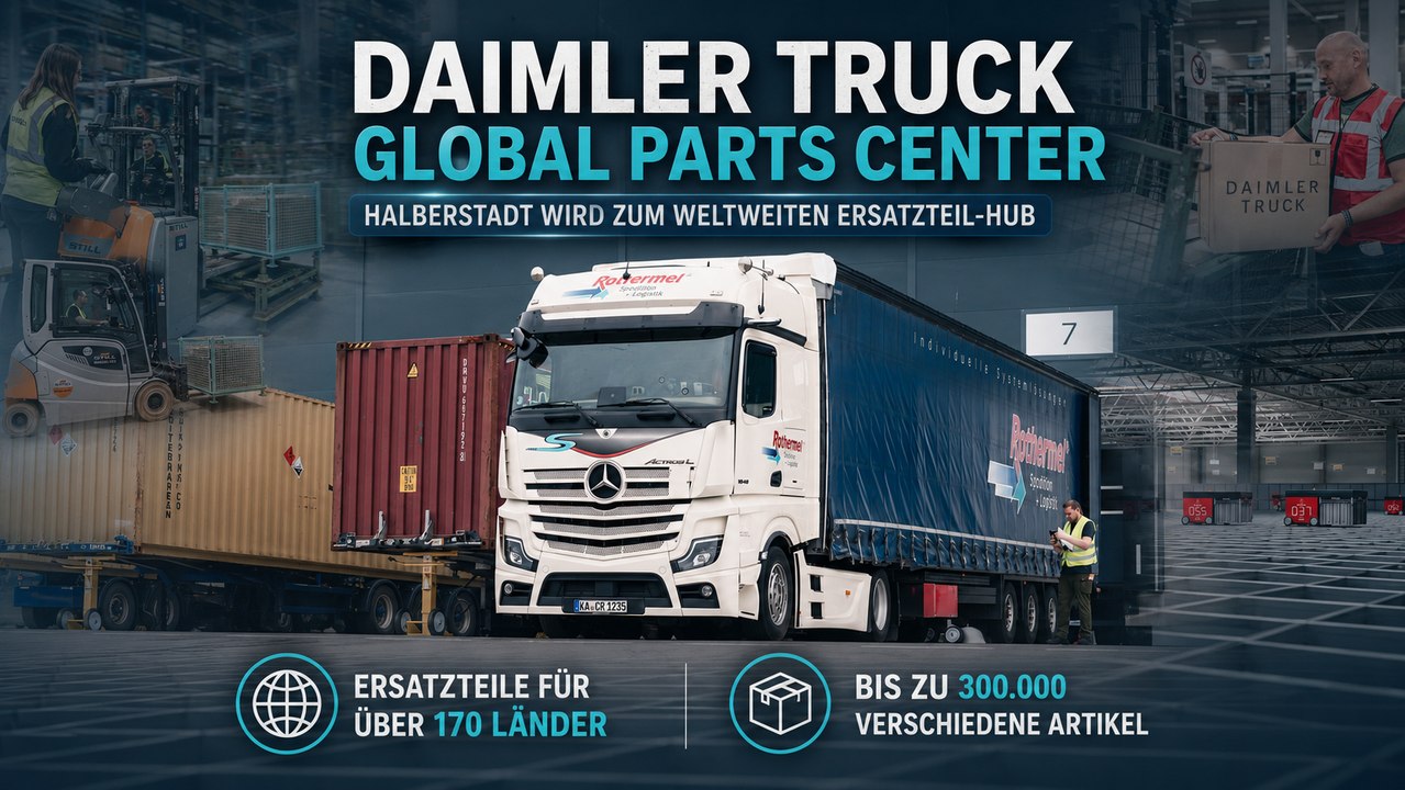 Daimler Truck Global Parts Center: Modernste Logistik für Mercedes-Benz Lkw