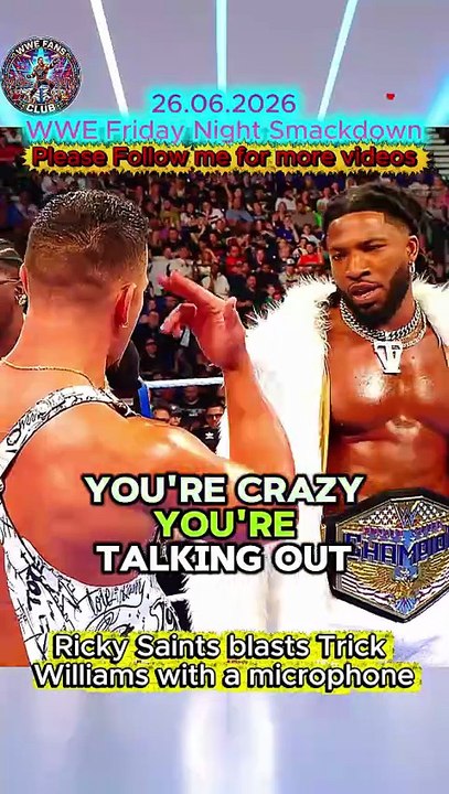 WWE SmackDown Highlights: Ricky Saints BLASTS Trick Williams With Microphone! (Shocking Ambush)