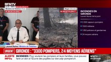 Incendies en France: "une situation qui reste compliquée" reconnaît le ministre de l'Intérieur qui assure que "nous faisons face"